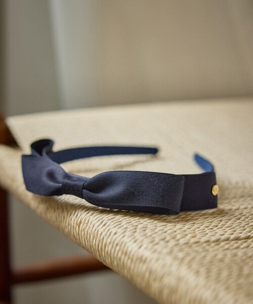 ROPE' PICNIC（ロペピクニック）の「【KIDS/キッズ】リボンカチューシャ（カチューシャ・キッズ・ダークラベンダー/ネイビー/オフホワイト/サックスブルー/ピンク・FREE）」の2枚目の写真