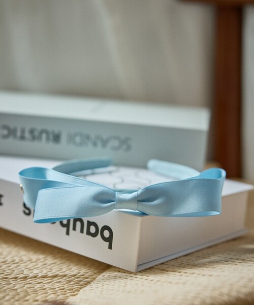 ROPE' PICNIC（ロペピクニック）の「【KIDS/キッズ】リボンカチューシャ（カチューシャ・キッズ・ダークラベンダー/ネイビー/オフホワイト/サックスブルー/ピンク・FREE）」の12枚目の写真