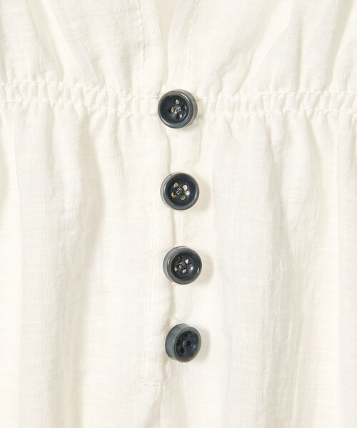 EMMEL REFINES(エメルリファインズ)の「<EMMEL REFINES>EM フリルギャザー キーネック ブラウス(シャツ/ブラウス・レディース・オフホワイト/ライトブルー/ライム・FREE)」の11枚目の写真