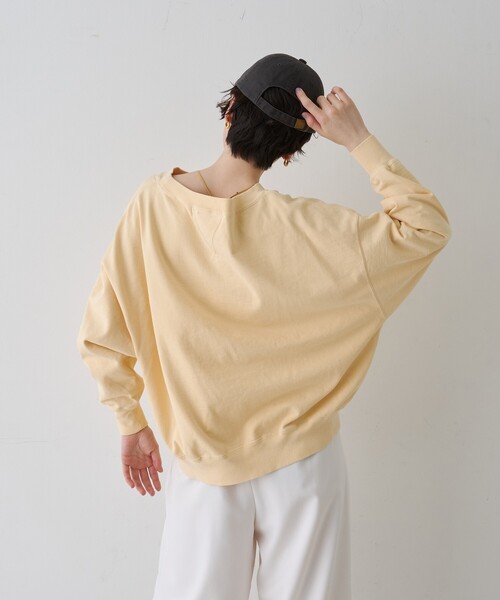 REMI RELIEF(レミレリーフ)の「【2026SS新作】【REMI RELIEF/レミレリーフ】別注スウェット(スウェット・レディース・ブラック/アイボリー/イエロー・フリー)」の4枚目の写真