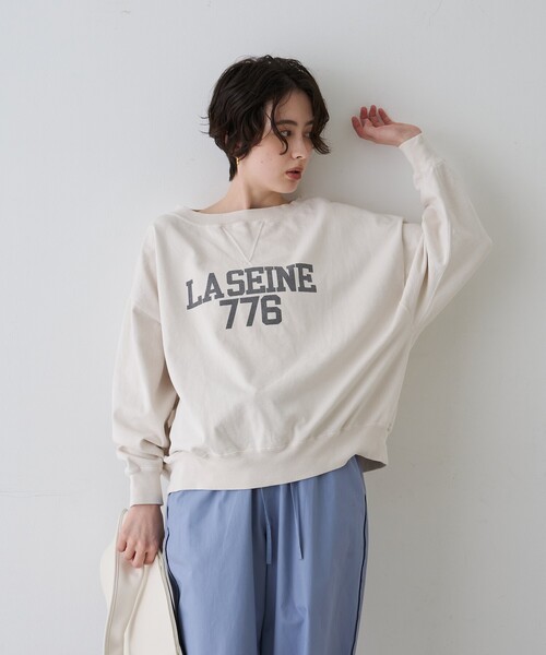 REMI RELIEF(レミレリーフ)の「【2026SS新作】【REMI RELIEF/レミレリーフ】別注スウェット(スウェット・レディース・ブラック/アイボリー/イエロー・フリー)」の5枚目の写真