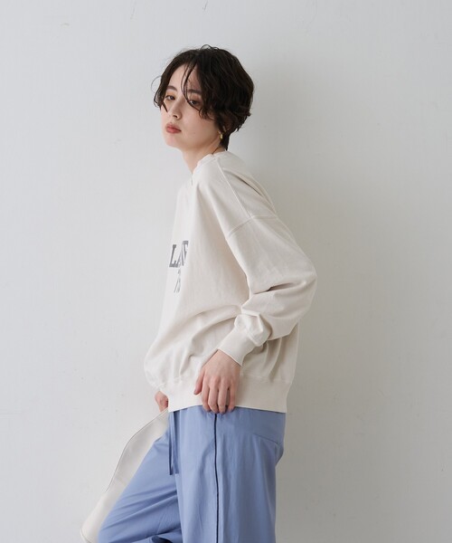 REMI RELIEF(レミレリーフ)の「【2026SS新作】【REMI RELIEF/レミレリーフ】別注スウェット(スウェット・レディース・ブラック/アイボリー/イエロー・フリー)」の7枚目の写真