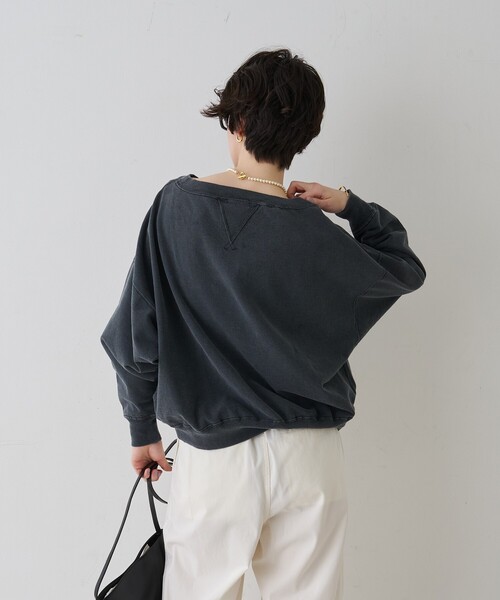 REMI RELIEF(レミレリーフ)の「【2026SS新作】【REMI RELIEF/レミレリーフ】別注スウェット(スウェット・レディース・ブラック/アイボリー/イエロー・フリー)」の12枚目の写真