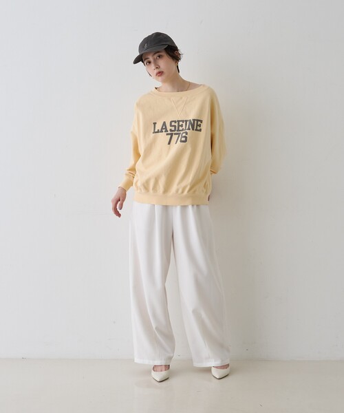 REMI RELIEF(レミレリーフ)の「【2026SS新作】【REMI RELIEF/レミレリーフ】別注スウェット(スウェット・レディース・ブラック/アイボリー/イエロー・フリー)」の15枚目の写真