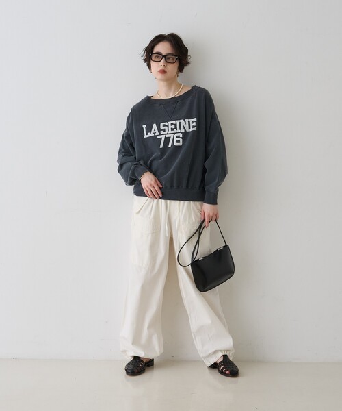 REMI RELIEF(レミレリーフ)の「【2026SS新作】【REMI RELIEF/レミレリーフ】別注スウェット(スウェット・レディース・ブラック/アイボリー/イエロー・フリー)」の19枚目の写真