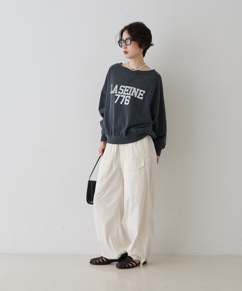 REMI RELIEF(レミレリーフ)の「【2026SS新作】【REMI RELIEF/レミレリーフ】別注スウェット(スウェット・レディース・ブラック/アイボリー/イエロー・フリー)」の21枚目の写真