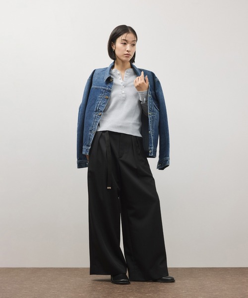 Lee(リー)の「【Lee for ADAM ET ROPE'】別注 デニムジャケット(デニムジャケット・レディース・ブルー/ネイビー・FREE)」の5枚目の写真