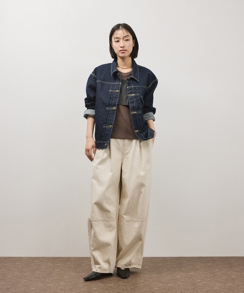 Lee(リー)の「【Lee for ADAM ET ROPE'】別注 デニムジャケット(デニムジャケット・レディース・ブルー/ネイビー・FREE)」の6枚目の写真