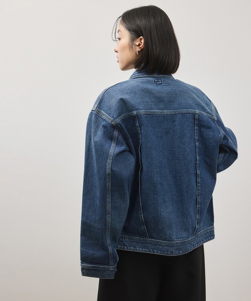 Lee(リー)の「【Lee for ADAM ET ROPE'】別注 デニムジャケット(デニムジャケット・レディース・ブルー/ネイビー・FREE)」の10枚目の写真