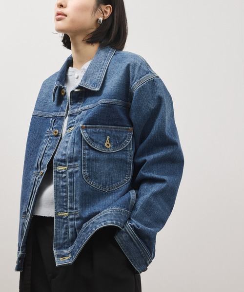 Lee(リー)の「【Lee for ADAM ET ROPE'】別注 デニムジャケット(デニムジャケット・レディース・ブルー/ネイビー・FREE)」の12枚目の写真