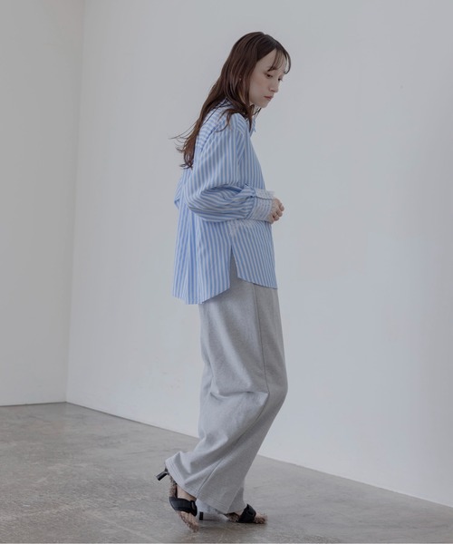 Eimee Law（エイミーロウ）の「レースラインストライプシャツ（シャツ/ブラウス・レディース・ブルー/イエロー・FREE）」の8枚目の写真