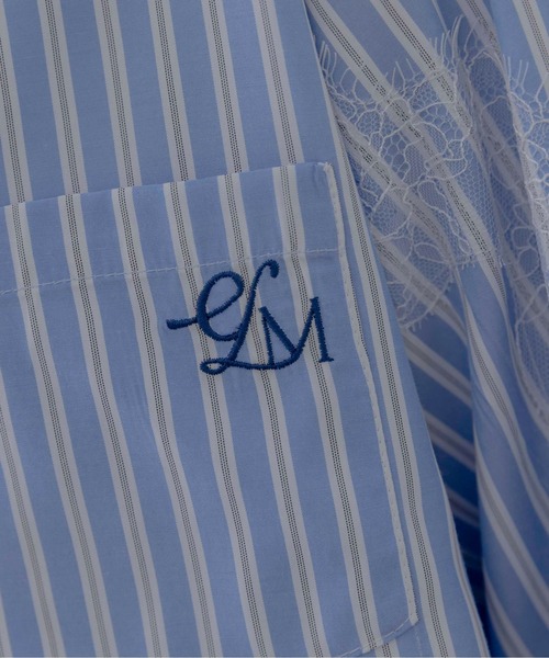 Eimee Law（エイミーロウ）の「レースラインストライプシャツ（シャツ/ブラウス・レディース・ブルー/イエロー・FREE）」の20枚目の写真