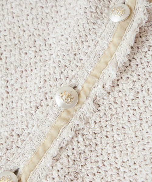 SALON adam et rope'（サロン アダム エ ロペ）の「ツイーディーニットカーディガン（カーディガン/ボレロ・レディース・オフホワイト/ブルー系その他4・FREE）」の22枚目の写真