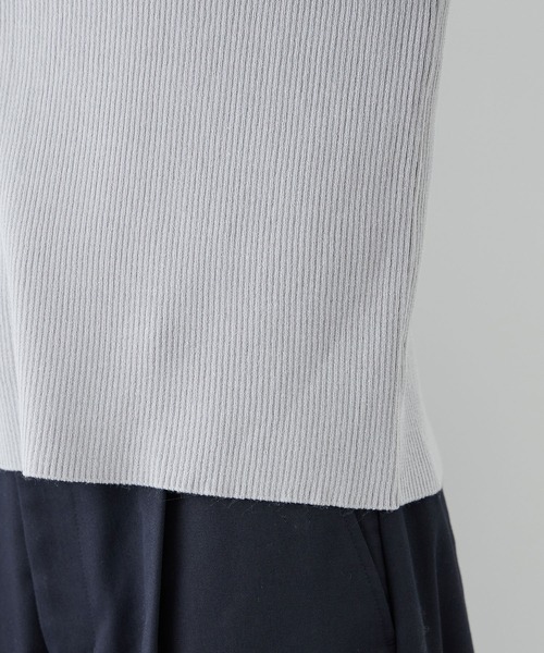 ROPE' PICNIC（ロペピクニック）の「レースカラーニット（ニット/セーター・レディース・ライトグレー/オフホワイト/ネイビー・S/M）」の14枚目の写真