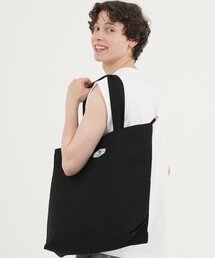 フィッシャーマンコットンビッグトートバッグブラック