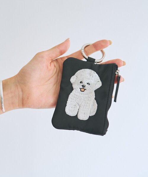 BEARDSLEY(ビアズリー)の「Dogポーチ(ポーチ・レディース・ブラック系その他3/ブラック系その他/ブラック系その他4/ブラック系その他2/ブラック・FREE)」の1枚目の写真