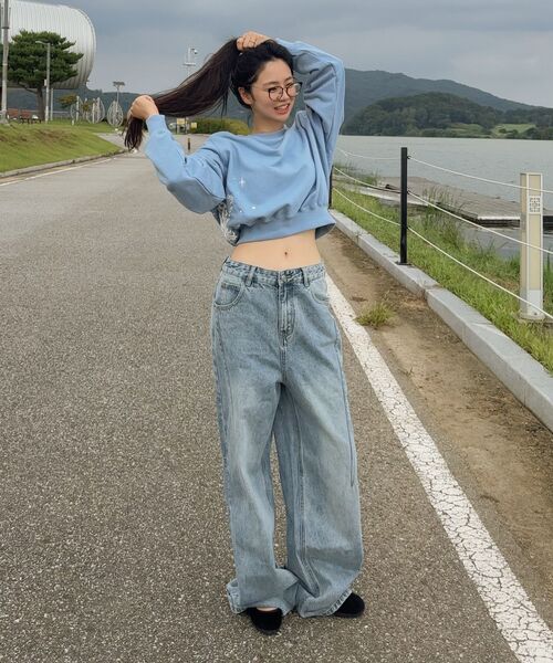FDR(エフディーアール)の「Twinkle Bloom floopy Crewneck M.Gray(スウェット・メンズ・その他・MEDIUM/LARGE/SMALL)」の5枚目の写真