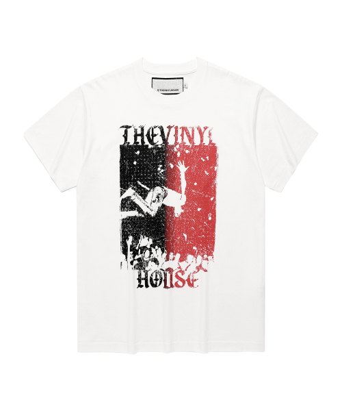 THEVINYLHOUSE(ザバイニルハウス)の「VINTAGE POSTER TEE WHITE(Tシャツ/カットソー・メンズ・その他・L/S/M)」の1枚目の写真