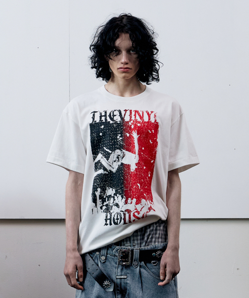 THEVINYLHOUSE(ザバイニルハウス)の「VINTAGE POSTER TEE WHITE(Tシャツ/カットソー・メンズ・その他・L/S/M)」の2枚目の写真