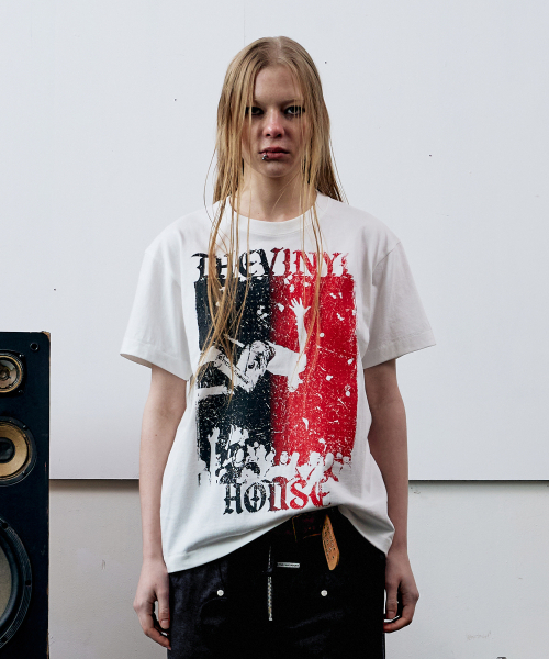 THEVINYLHOUSE(ザバイニルハウス)の「VINTAGE POSTER TEE WHITE(Tシャツ/カットソー・メンズ・その他・L/S/M)」の3枚目の写真