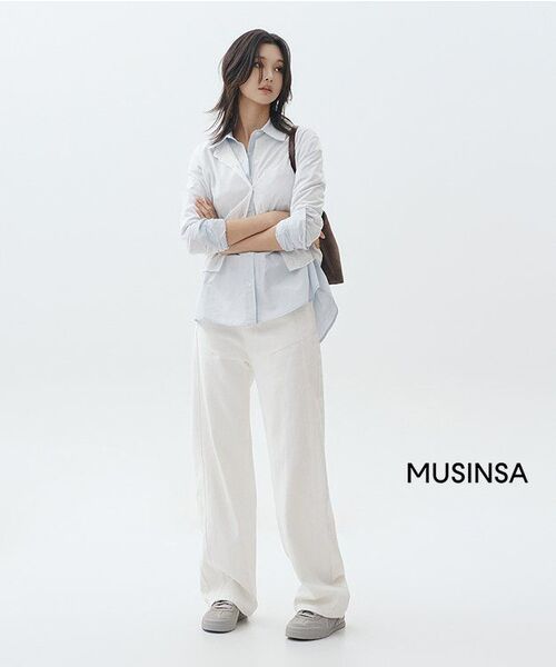 MUSINSA STANDARD WOMAN（ムシンサスタンダードウーマン）の「ウィメンズシアラウンドネックカーディガン[ホワイト]（カーディガン/ボレロ・レディース・その他・MEDIUM/X-SMALL/SMALL/LARGE）」の8枚目の写真
