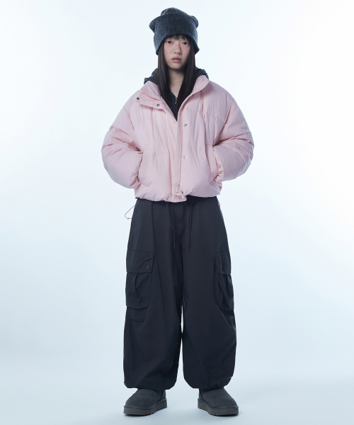 MUSINSA STANDARD WOMAN（ムシンサスタンダードウーマン）の「ウィメンズデイリープファーショートパディングジャケット[ライトピンク]（ダウンジャケット/コート・レディース・その他・SMALL/X-SMALL/LARGE/MEDIUM）」の9枚目の写真