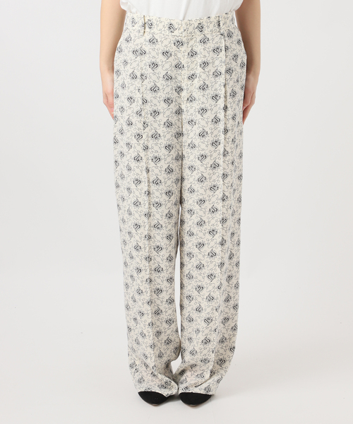 journal standard L'essage（ジャーナルスタンダードレサージュ）の「IPEKERフラワー/ペイズリージャガード スカーフ付きパンツ（その他パンツ・レディース・ブラウン系その他/アイボリー・38/36）」の10枚目の写真