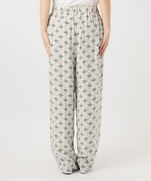 journal standard L'essage（ジャーナルスタンダードレサージュ）の「IPEKERフラワー/ペイズリージャガード スカーフ付きパンツ（その他パンツ・レディース・ブラウン系その他/アイボリー・38/36）」の12枚目の写真