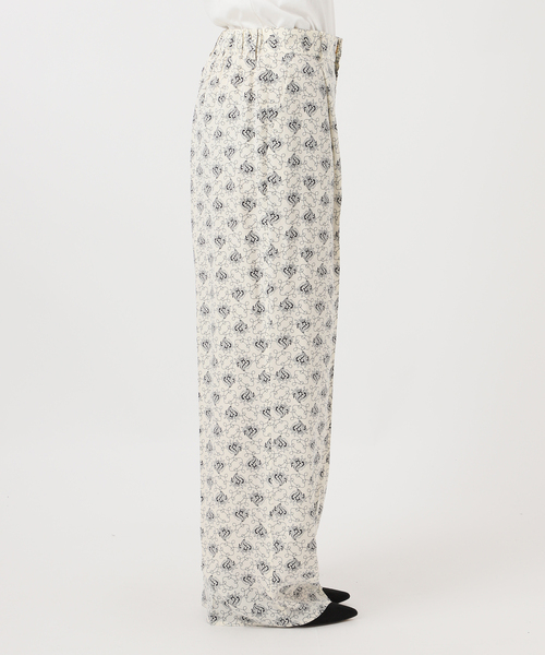 journal standard L'essage（ジャーナルスタンダードレサージュ）の「IPEKERフラワー/ペイズリージャガード スカーフ付きパンツ（その他パンツ・レディース・ブラウン系その他/アイボリー・38/36）」の13枚目の写真