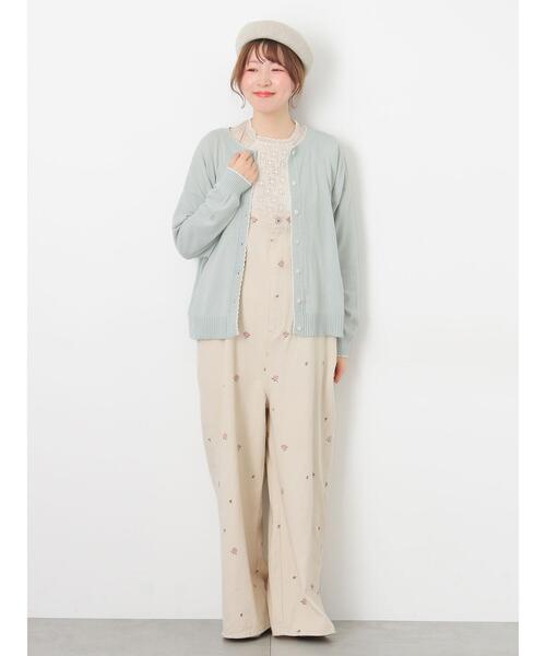 Samansa Mos2（サマンサ モスモス）の「パーツレース貼りカットソー（Tシャツ/カットソー・レディース・ベージュ/ブラック/オフホワイト・F）」の11枚目の写真