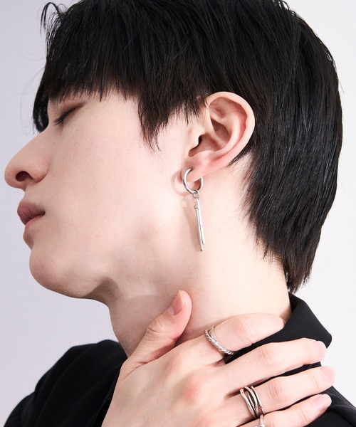 Ellno Loset(エルノロゼット)の「スティックイヤリング/両耳用(イヤリング・メンズ・シルバー・FREE)」の3枚目の写真