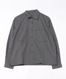小格子チェックショートレングスシャツ