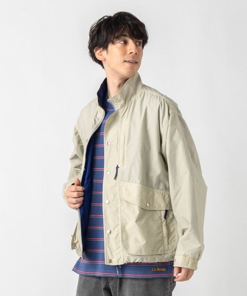 L.L.Bean（エルエルビーン）の「【JAPAN EDITION】ビーンズ・ウィンディ・リッジ・ジャケット（ナイロンジャケット・メンズ・ストーン/ブルー/ブラック系・LARGE/MEDIUM/SMALL）」の4枚目の写真