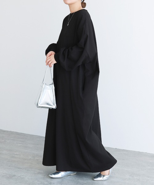 reca（レカ）の「オーバーサイズルーズワンピース（ワンピース・レディース・トップグレー/ブラック/キナリ・FREE）」の5枚目の写真