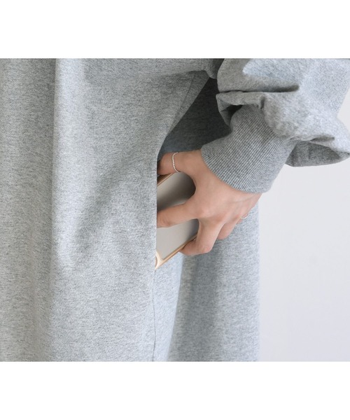 reca（レカ）の「オーバーサイズルーズワンピース（ワンピース・レディース・トップグレー/ブラック/キナリ・FREE）」の22枚目の写真