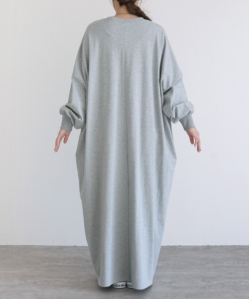 reca（レカ）の「オーバーサイズルーズワンピース（ワンピース・レディース・トップグレー/ブラック/キナリ・FREE）」の11枚目の写真