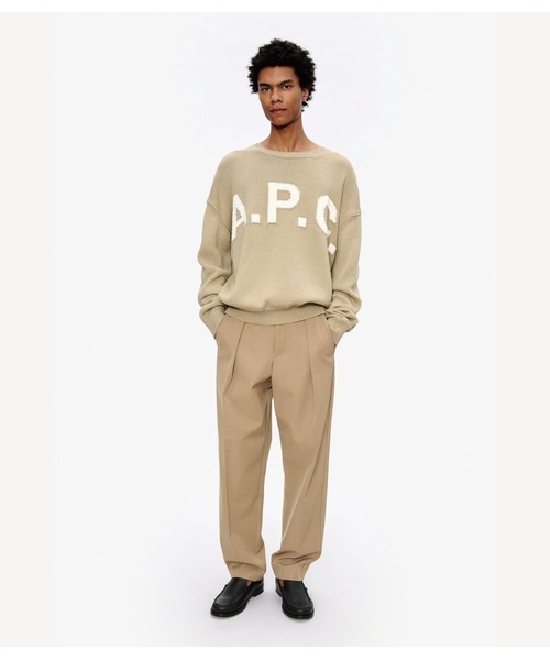 A.P.C.(アーペーセー)の「PULL COL ROND(ニット/セーター・メンズ・ダークネイビー/ブラウン系その他・M/L)」の3枚目の写真