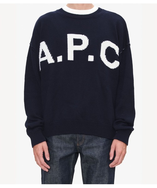 A.P.C.(アーペーセー)の「PULL COL ROND(ニット/セーター・メンズ・ダークネイビー/ブラウン系その他・M/L)」の10枚目の写真