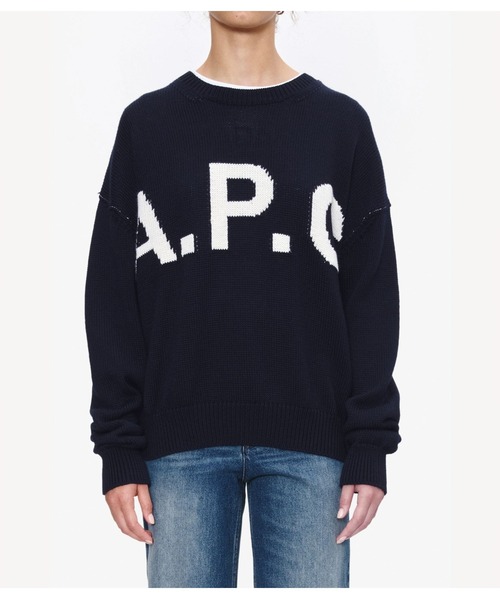 A.P.C.(アーペーセー)の「PULL COL ROND(ニット/セーター・メンズ・ダークネイビー/ブラウン系その他・M/L)」の13枚目の写真