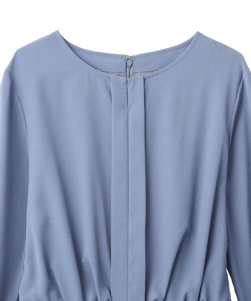 YECCA VECCA（イェッカヴェッカ）の「ジョーゼットプリーツワンピース（ワンピース・レディース・ブルー/ライトグレー/ネイビー・FREE）」の7枚目の写真