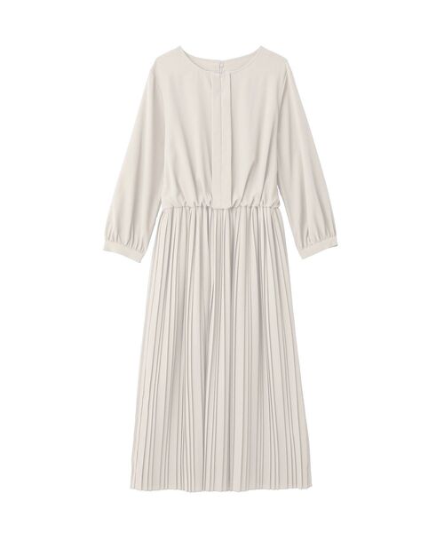 YECCA VECCA（イェッカヴェッカ）の「ジョーゼットプリーツワンピース（ワンピース・レディース・ブルー/ライトグレー/ネイビー・FREE）」の14枚目の写真