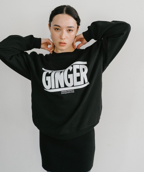 THEATRE PRODUCTS(シアタープロダクツ)の「ベジタブルスウェット"GINGER"(スウェット・レディース・ブラック・FREE)」の2枚目の写真