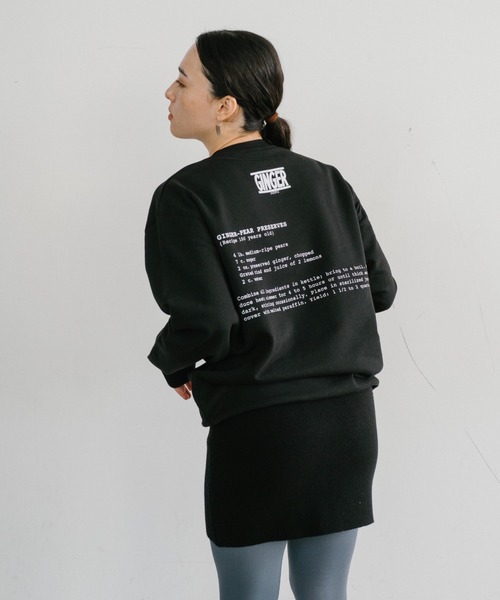 THEATRE PRODUCTS(シアタープロダクツ)の「ベジタブルスウェット"GINGER"(スウェット・レディース・ブラック・FREE)」の7枚目の写真