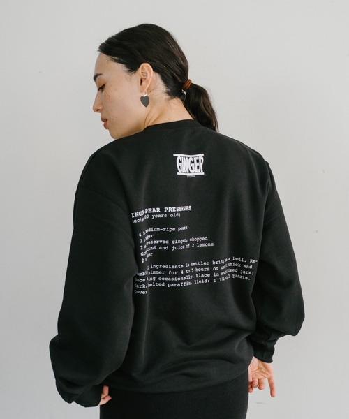 THEATRE PRODUCTS(シアタープロダクツ)の「ベジタブルスウェット"GINGER"(スウェット・レディース・ブラック・FREE)」の9枚目の写真