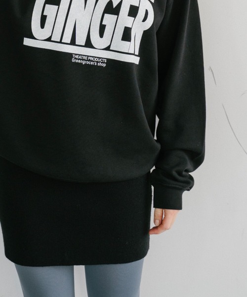 THEATRE PRODUCTS(シアタープロダクツ)の「ベジタブルスウェット"GINGER"(スウェット・レディース・ブラック・FREE)」の13枚目の写真