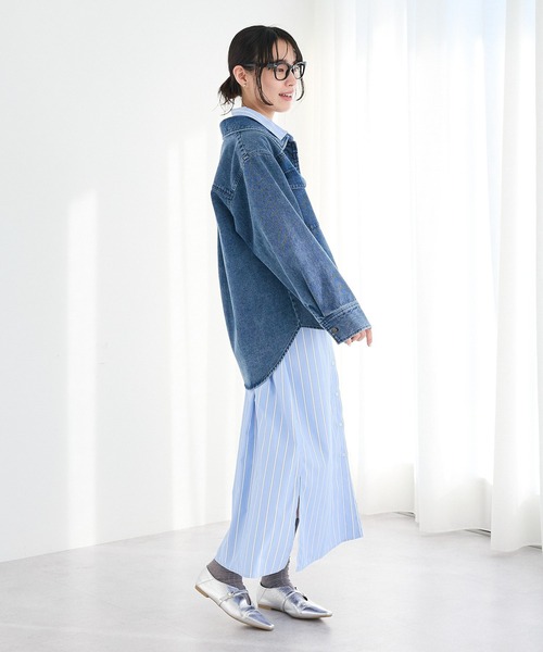 CRAFT STANDARD BOUTIQUE(クラフトスタンダードブティック)の「ワークシャツブルゾン◆(ブルゾン・レディース・カーキ/ライトベージュ/インディゴブルー・FREE)」の15枚目の写真