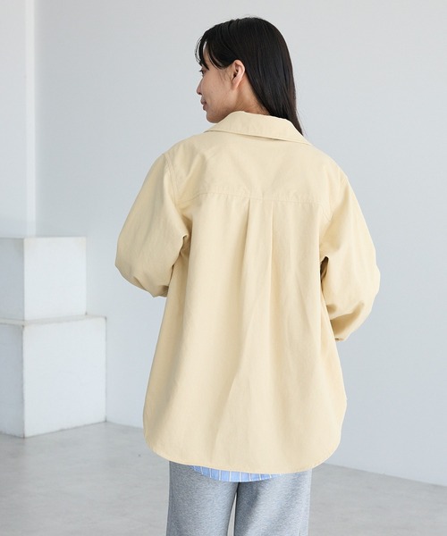 CRAFT STANDARD BOUTIQUE(クラフトスタンダードブティック)の「ワークシャツブルゾン◆(ブルゾン・レディース・カーキ/ライトベージュ/インディゴブルー・FREE)」の20枚目の写真