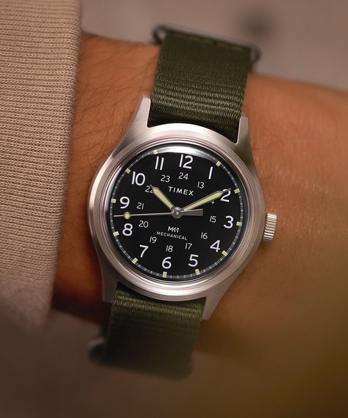 TIMEX（タイメックス）の「TIMEX/タイメックス Military 腕時計 TX-TW2Y07900 ユニセックス（アナログ腕時計・レディース・ブラック・FREE）」の2枚目の写真