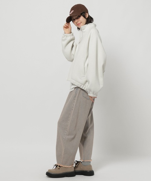 niko and...(ニコアンド)の「ボンディングWジップブルゾン(ブルゾン・レディース・ネイビー/アイボリー/ライトグレー・LONG/MEDIUM)」の6枚目の写真