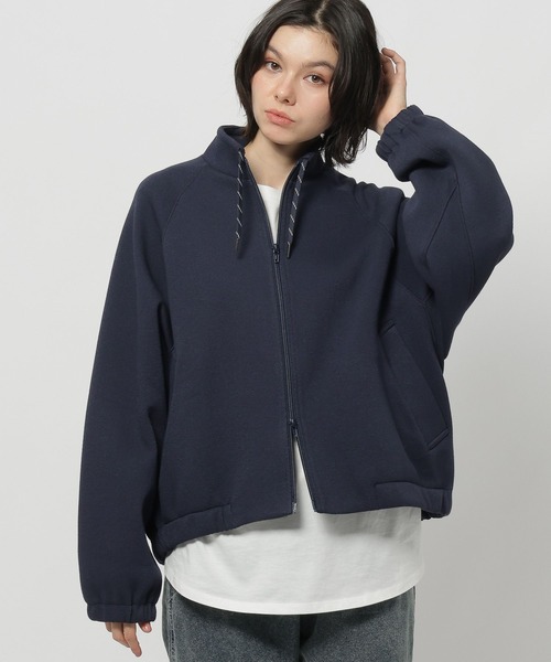 niko and...(ニコアンド)の「ボンディングWジップブルゾン(ブルゾン・レディース・ネイビー/アイボリー/ライトグレー・LONG/MEDIUM)」の10枚目の写真